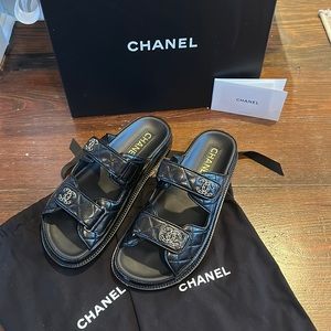 Chanel Dad Sandals 24P NWT